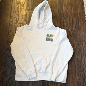 White Hoodie with Logo